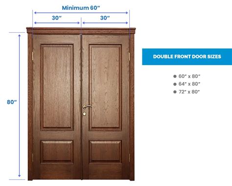 sheet metal double door dimensions